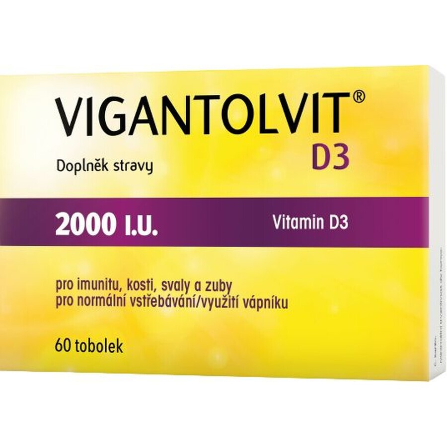 Vigantolvit D3 2000 IE 60 harde capsules