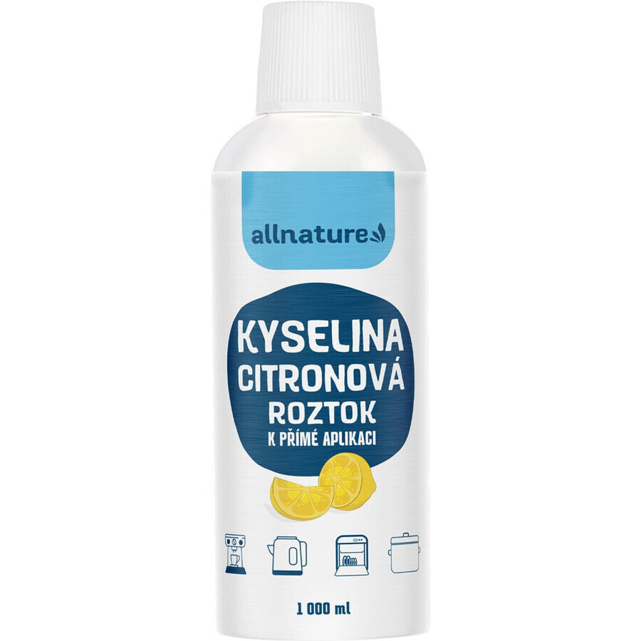 Allnature Soluție de acid citric 1000 ml