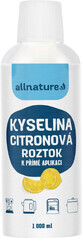 Allnature Soluție de acid citric 1000 ml