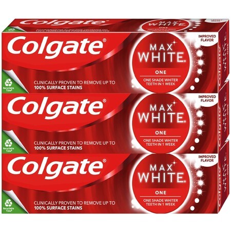 Pasta de dinți Colgate Max White One Sensational Mint 3 x 75 ml