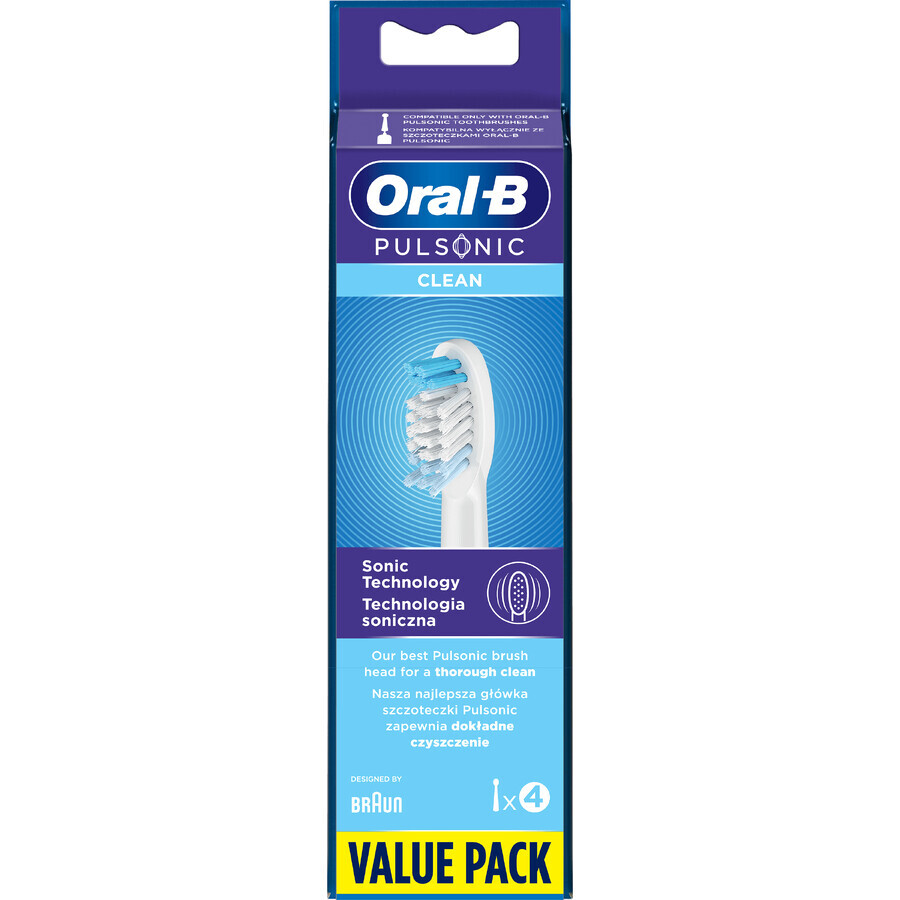 Testine di ricambio per spazzolino sonico Oral-B Pulsonic Clean 4 pz.