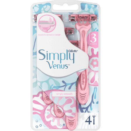 Gillette Venus Simply Venus3 Einwegrasierer 4 Stück