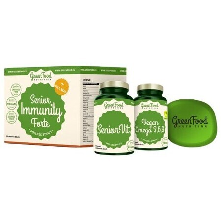 GreenFood Nutrition Senior Immunity Forte + Pillendoos 2 x 60 capsules