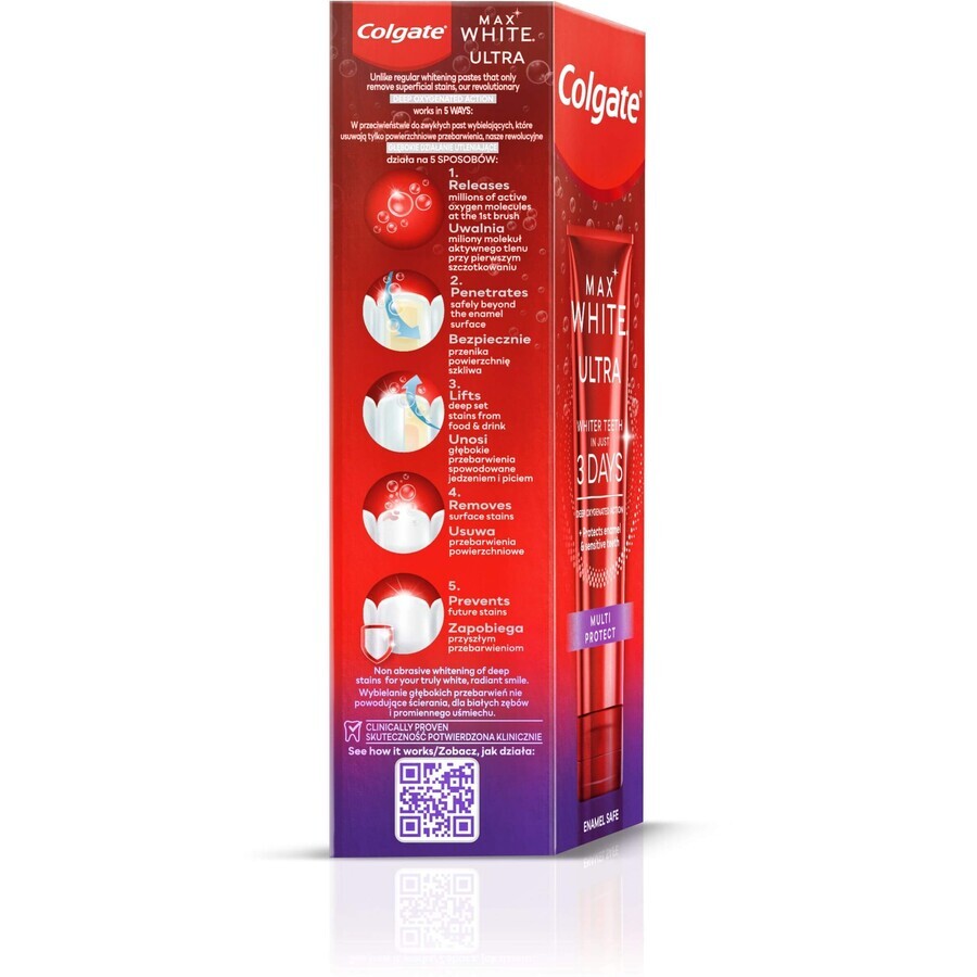 Pasta de dinți de albire Colgate Max White Ultra Multiprotect 50 ml