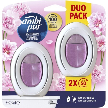 AmbiPur Air Freshener Baie Flori și primăvară 2 buc