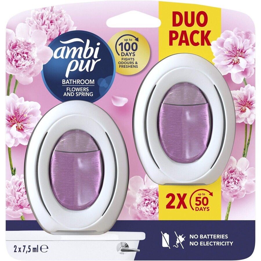 AmbiPur Air Freshener Baie Flori și primăvară 2 buc