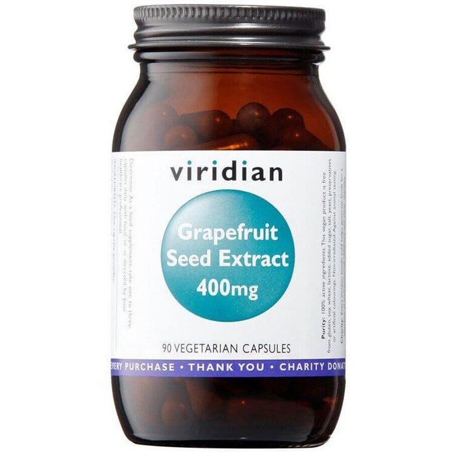 Viridian Grapefruitkernextrakt 400 mg, 90 Kapseln