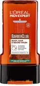 L&#39;Or&#233;al Paris Men Expert Barber Club Gel de duș pentru corp, păr, barbă și barbă, 300 ml