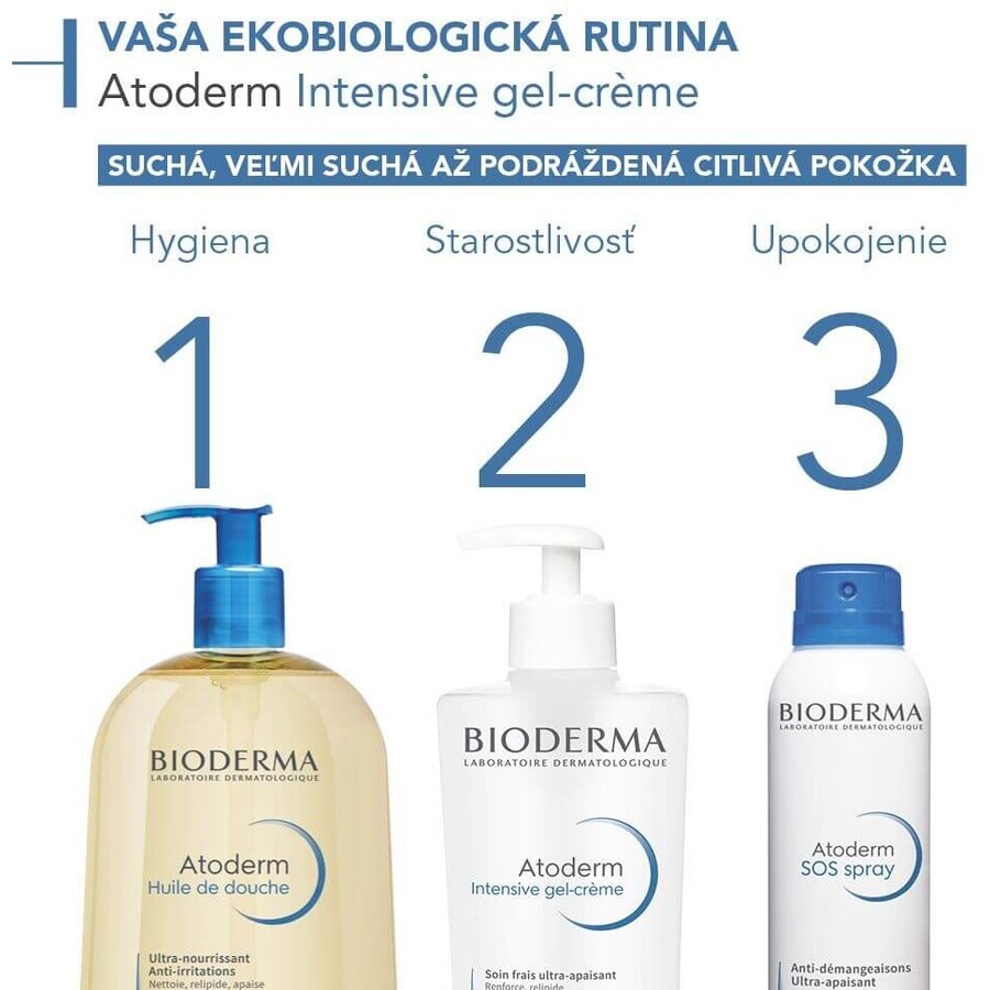 Bioderma Atoderm Gel-cremă intensivă pentru piele uscată și atopică 500 ml