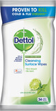 Dettol Șervețele antibacteriene Lime &amp; Mint, 36 buc