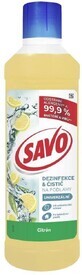 Dezinfectant și detergent pentru pardoseli Savo Lemon 1 l