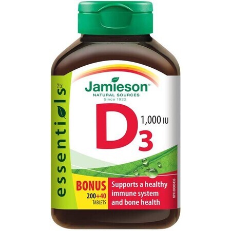 Jamieson Vitamina D3 1000IU 240 comprimate