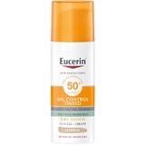 Eucerin Sun Protective Face Sunscreen Gel Dry Touch OIL CONTROL (mediu închis) SPF 50+ 50 ml