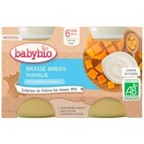 Babybio Latte di pecora e mango brasserie 2 x 130 g