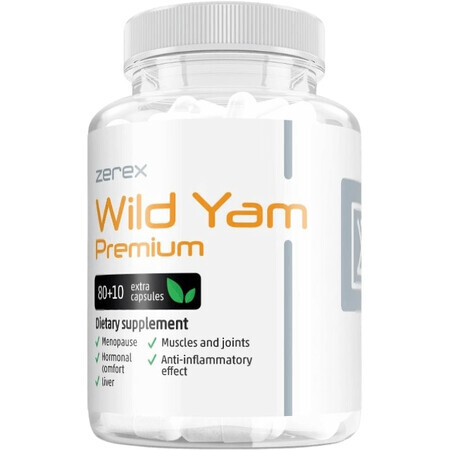 Zerex Wild Yam Premium ( Discorea Hunata) - para un ciclo menstrual saludable 90 softgels