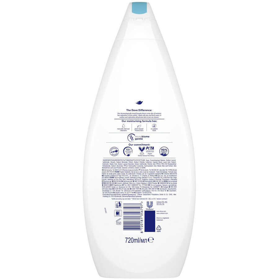 Gel de duș Dove Hydrating Care 720 ml