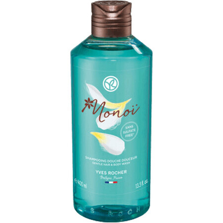 Yves Rocher Gel de duș pentru corp și păr Monoi de Tahiti 400 ml