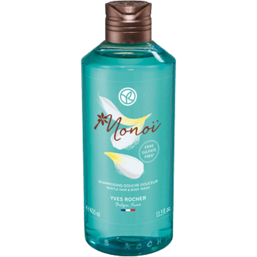 Yves Rocher Gel de duș pentru corp și păr Monoi de Tahiti 400 ml