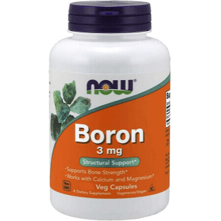 Now Foods Boron 3mg 100 capsule vegetale 100 capsule