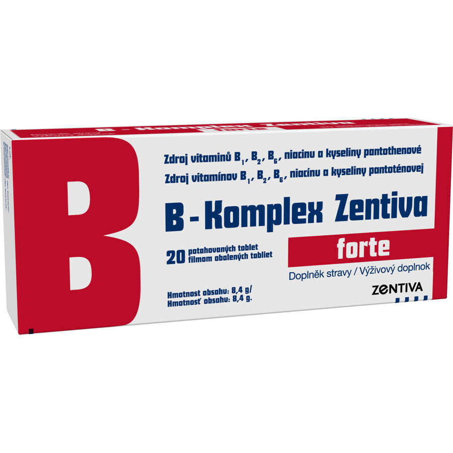 Zentiva B-Komplex Forte 20 comprimés