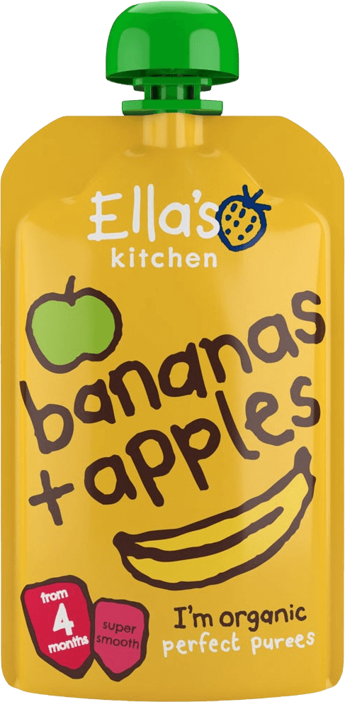 Ella\'s Kitchen Organic Măr și banană 120 g