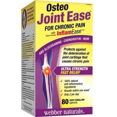 Webber Naturals Osteo Joint Support für chronische Gelenkschmerzen 80 Tabletten