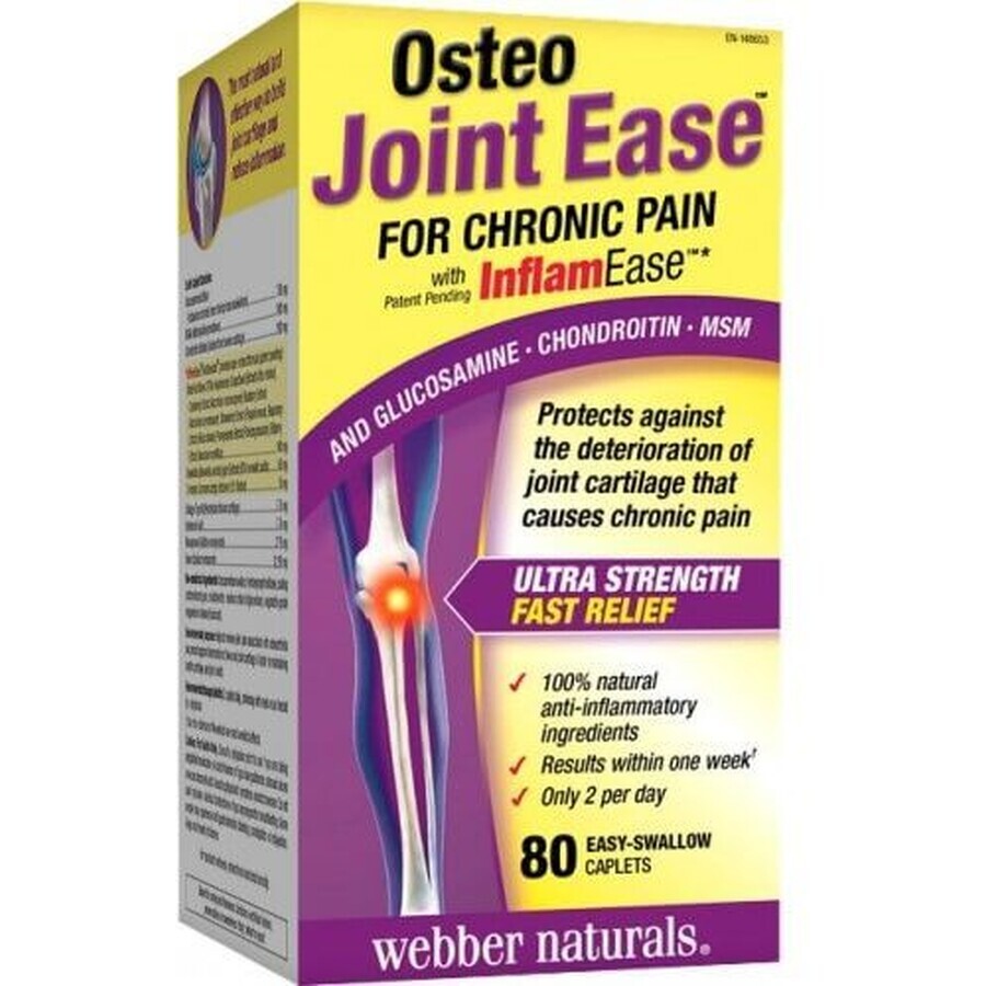 Webber Naturals Osteo Joint Support für chronische Gelenkschmerzen 80 Tabletten