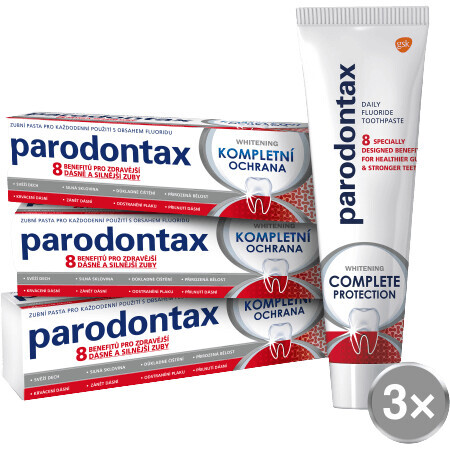 Parodontax Complete Protection Pastă de dinți albitoare 3 x 75 ml