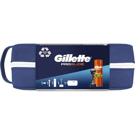 Coffret de voyage Gillette ProGlide - rasoir + gel de rasage + support