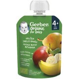 Gerber Capsulă organică pere, mere și banane 90 g