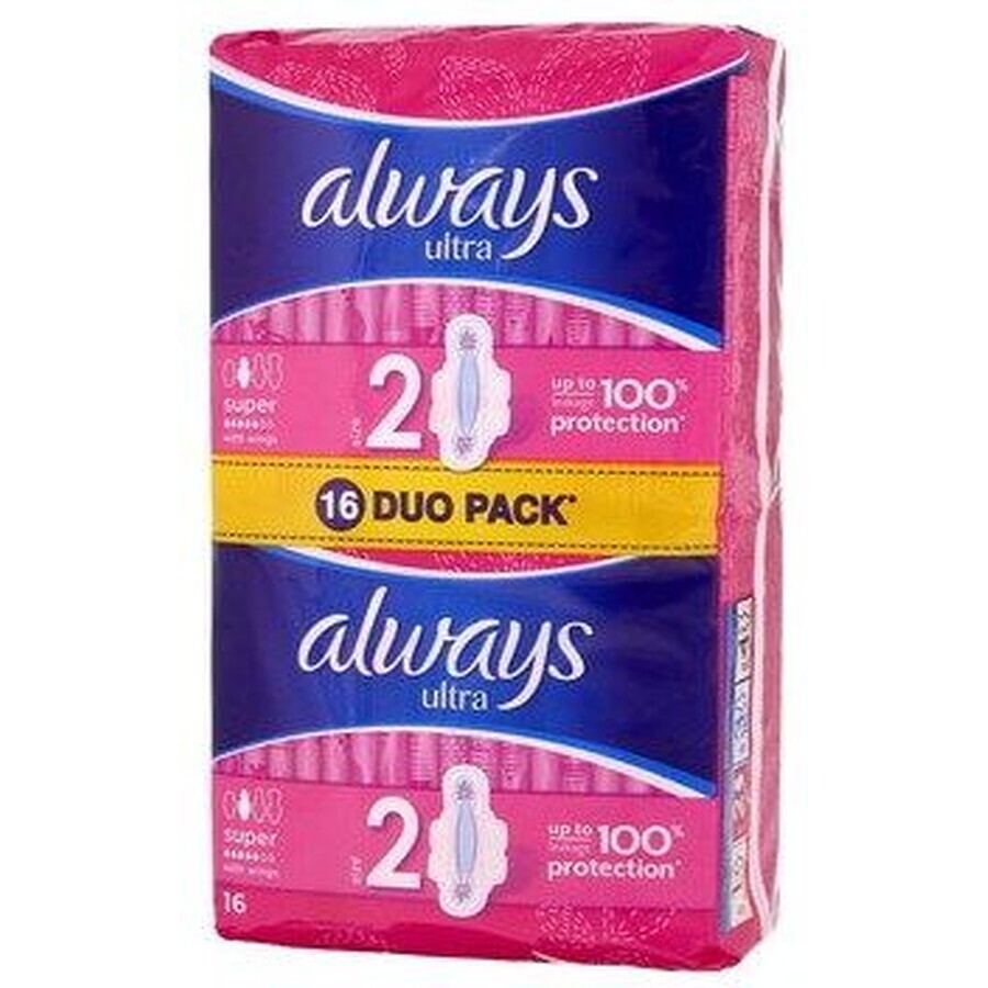 Always Ultra Super plus Maandverband 16 stuks