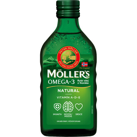 Mollers Omega 3 Aceite de pescado Natur aceite de hígado de bacalao 250 ml