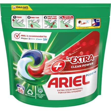 Ariel + Extra Clean capsule 36 buc