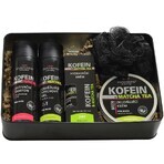 Coffret cadeau Vivaco Caffeine & Keratin pour hommes dans une boîte en métal