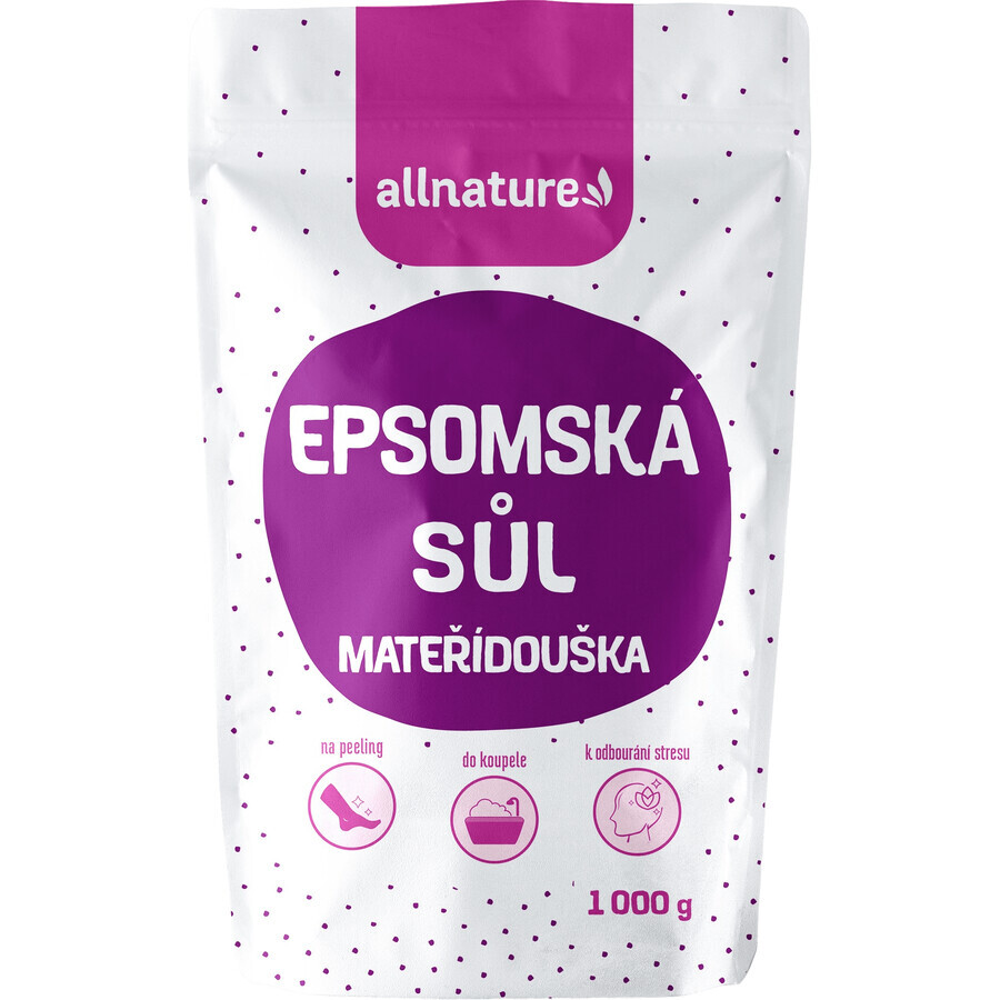 Allnature Sare Epsom Respirația mamei, 1000 g