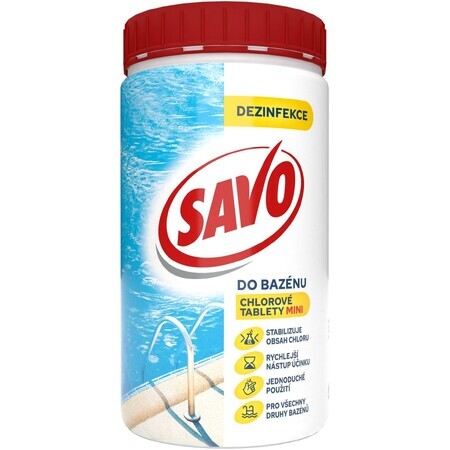 Savo tablete de clor pentru piscină MINI 800 g