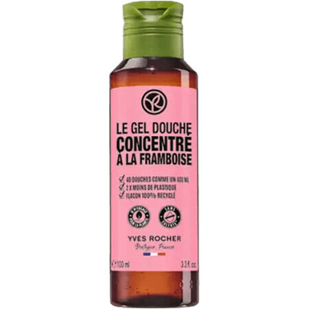 Yves Rocher Gel de duș concentrat Zmeură și mentă 100 ml