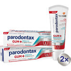 Parodontax White DUO pentru gingii, respirație și dinți sensibili, albire 2 x 75 ml