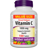 Webber Naturals Vitamina C 1000 mg liberación gradual, 150 comprimidos