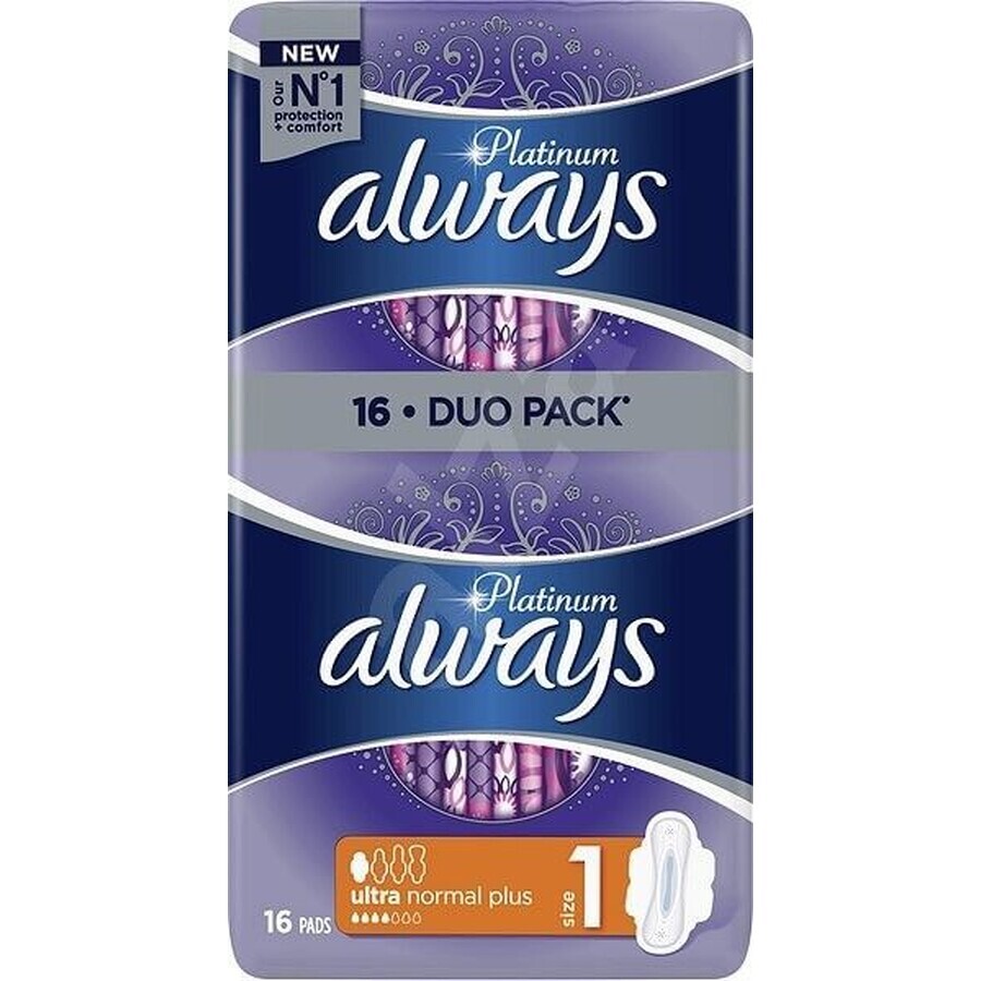 Always Platinum Ultra Normal Maandverband Duopack 16 stuks