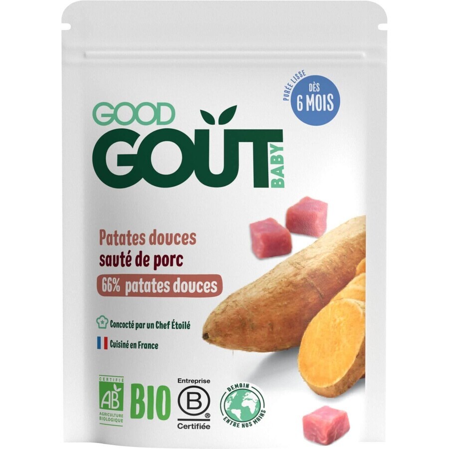 Good Goût Bio Patate dolci con carne di maiale 190 g