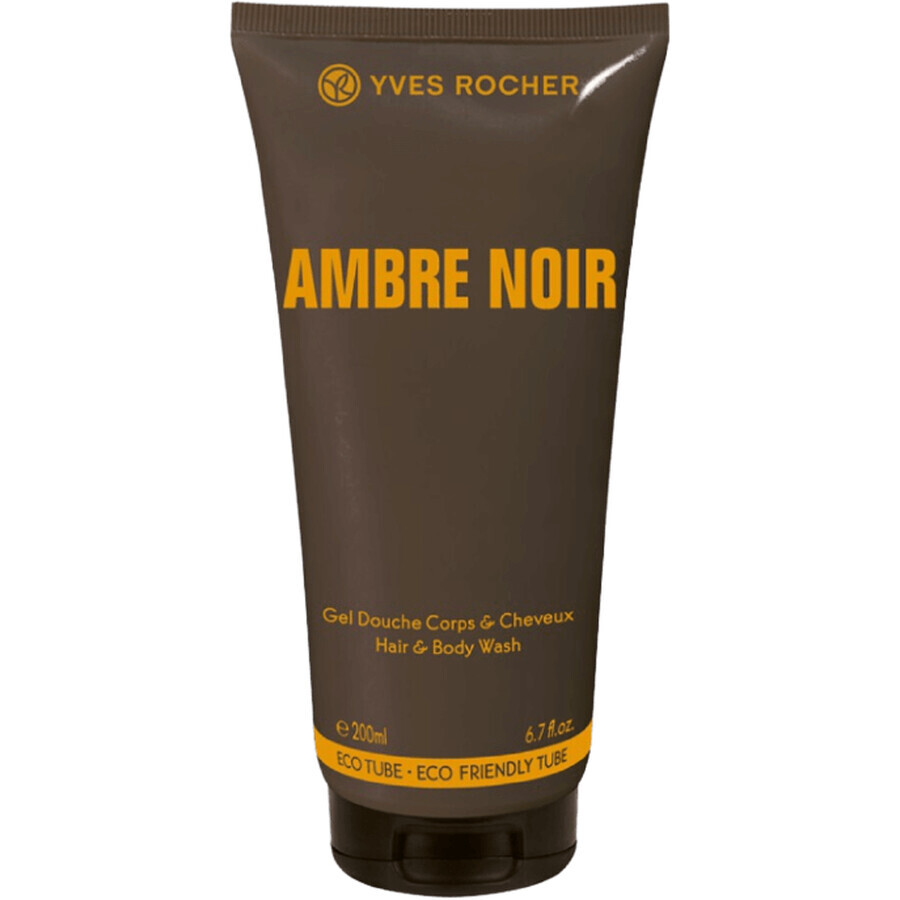 Yves Rocher Ambre Noir Duschgel für Körper und Haar 200 ml