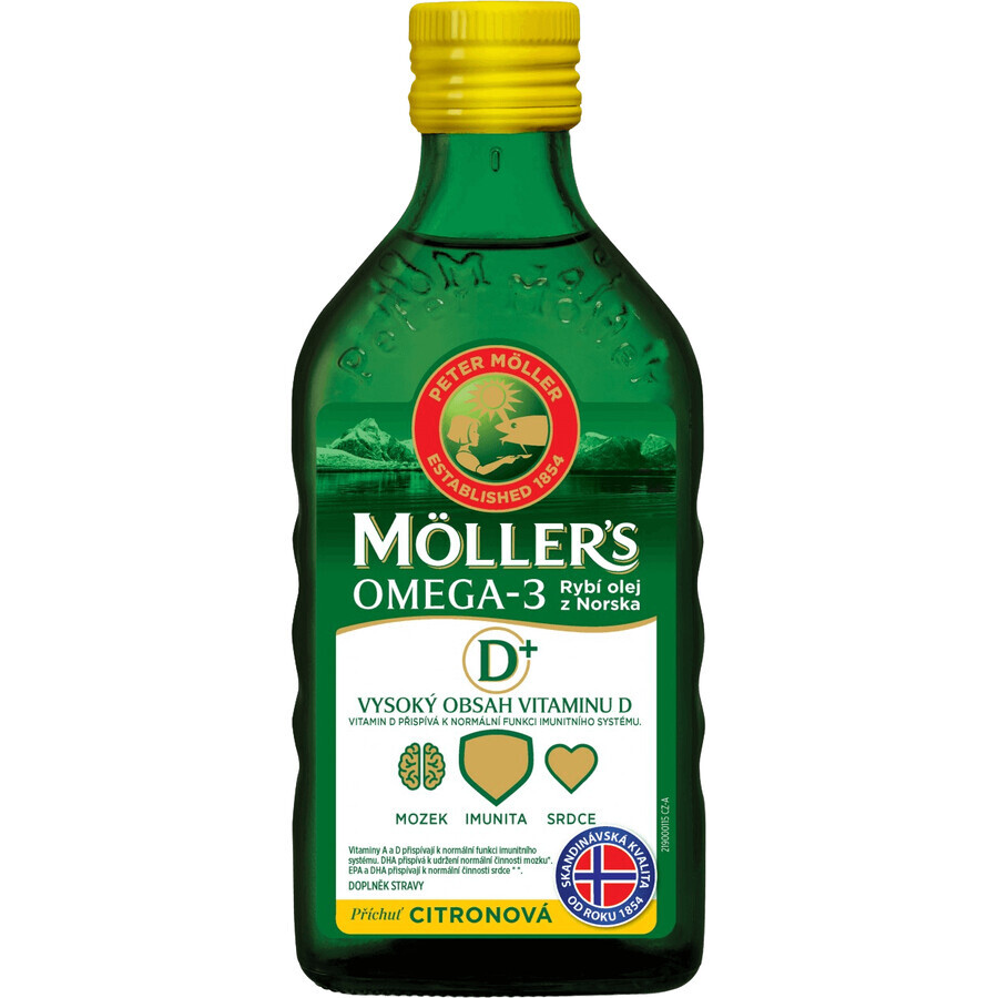 Mollers Omega 3 FISCHÖL Erwachsene 50+ Zitronengeschmack 250 ml