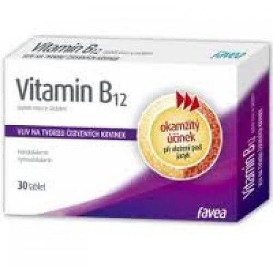 Favea VITAMINA B-12, 30 comprimate