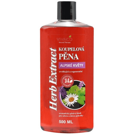 Spumă de baie cu extract de ierburi Flori alpine 500 ml