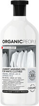 Organic People Eco gel de rufe pentru lenjerie albă, nufăr și orez japonez 1000 ml