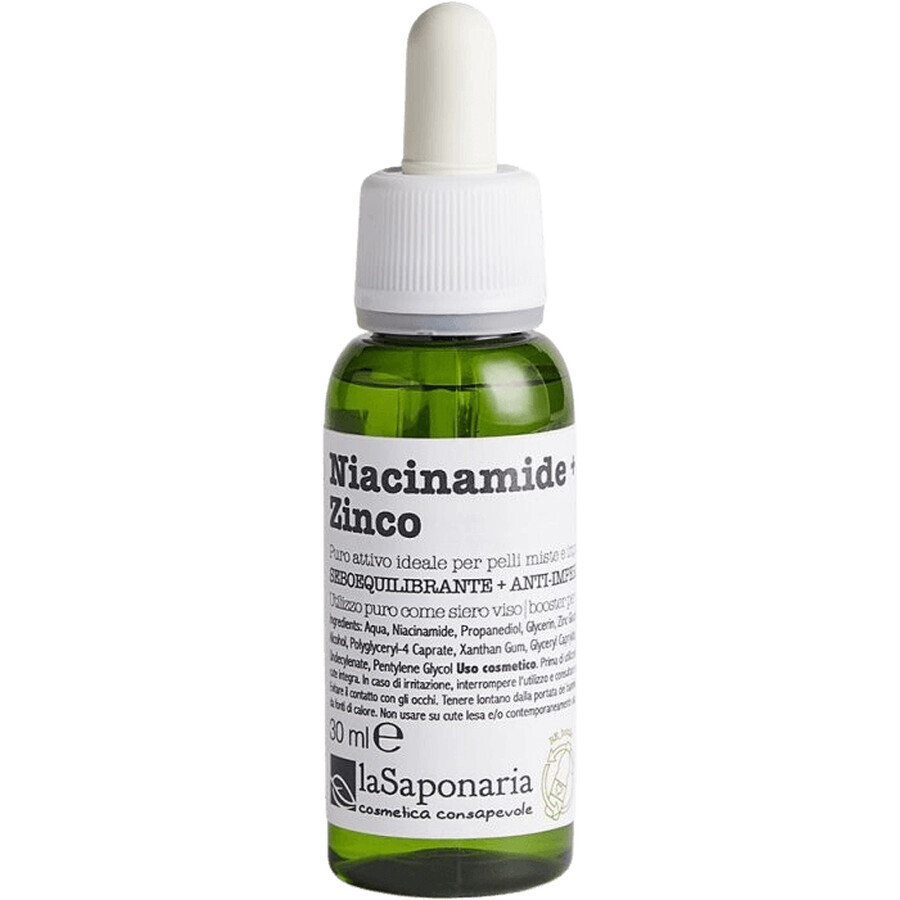 LaSaponaria Facial Serum - Niacinamide (vitamin B3) + zinc 30 ml