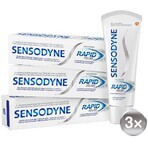 Sensodyne Rapid Relief Pasta dentífrica blanqueadora rápida 3 x 75 ml