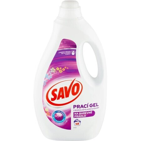 Gel de spălare Savo pentru haine colorate 48 de spălări 2,4 l