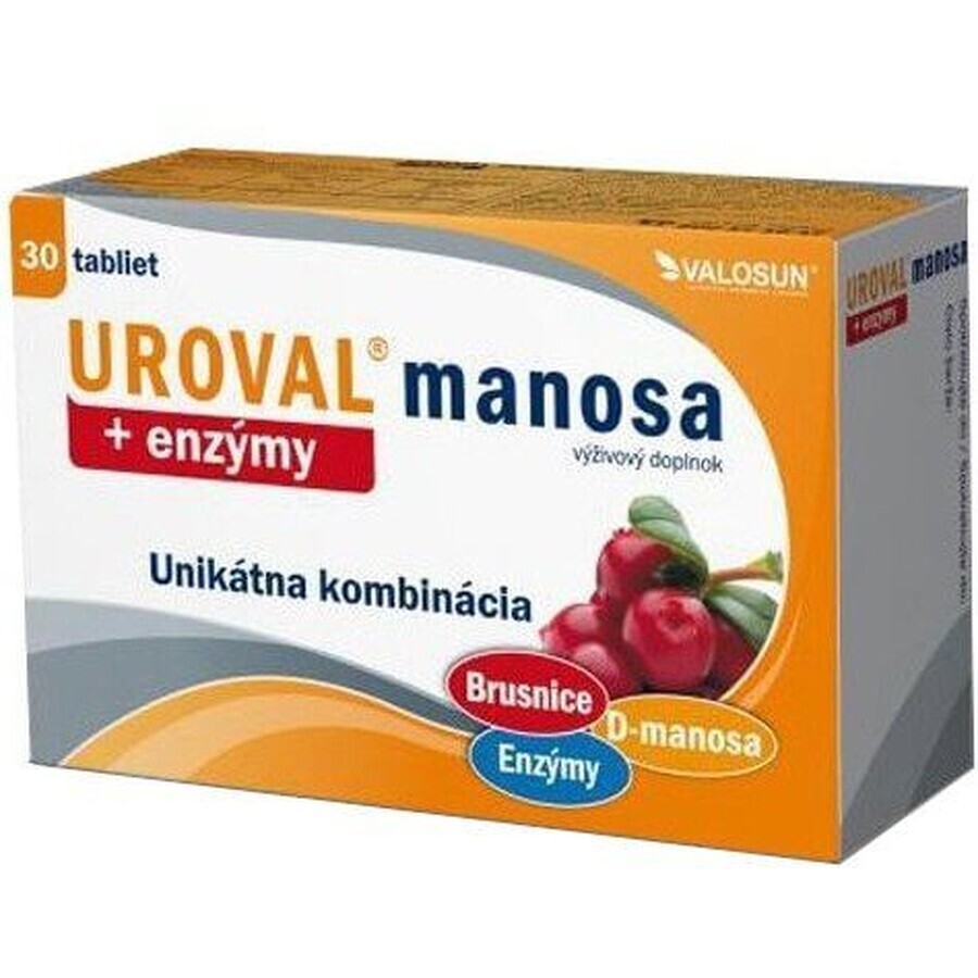 Walmark UROVAL mannose + enzymes 30 comprimés